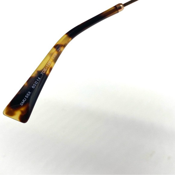 MIU MIU Authentic Scenique Geometric Gradient Gold Tortoise Brown Sunglasses - Picture 7 of 8